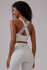 Rib Panel Sports Bra